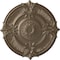 Ekena Millwork Attica Acanthus Leaf Ceiling Medallion (Canopies up to 4 5/8"), 53 1/2"OD x 3 1/2"P, Warm Silver CM53ATWSS - alternate 1